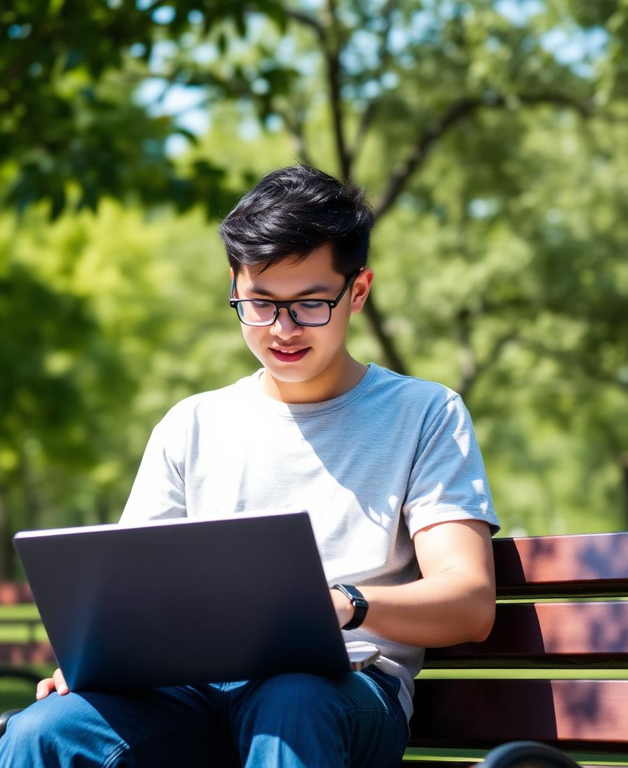Student on a study call